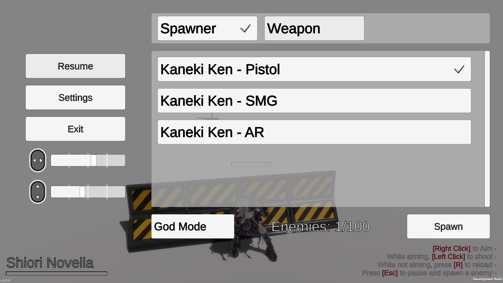 Screenshot 6 for 1 Shiori Novella vs 100 Kaneki Ken (temp. name)