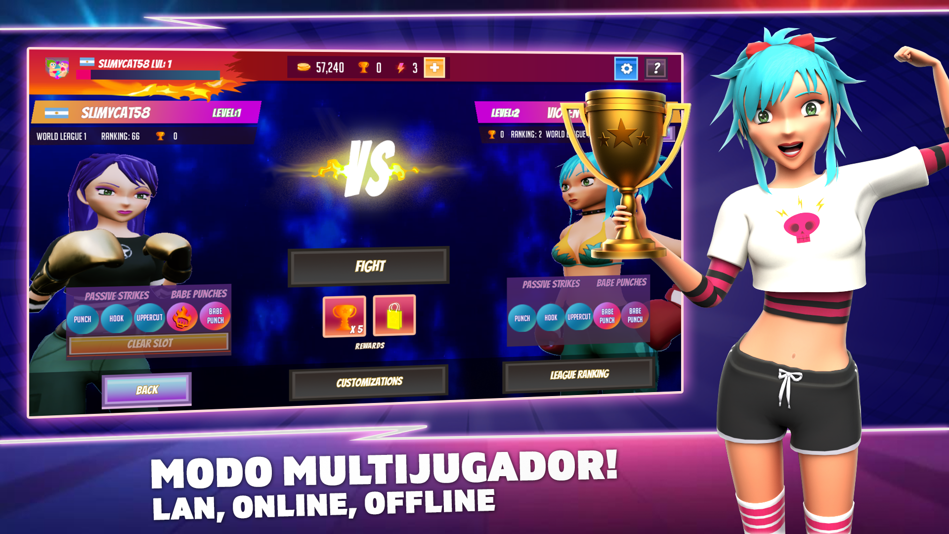 Boxing Babes II - Sexy Anime Hentai Fighting Game (Free for a limited time) screenshot 6