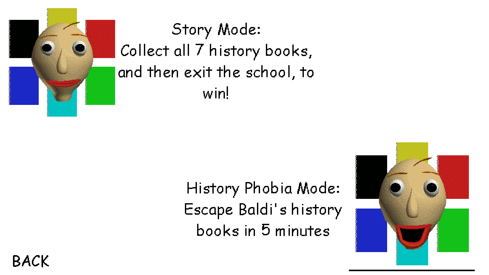 Screenshot 3 for Baldi Loves History Remastered
