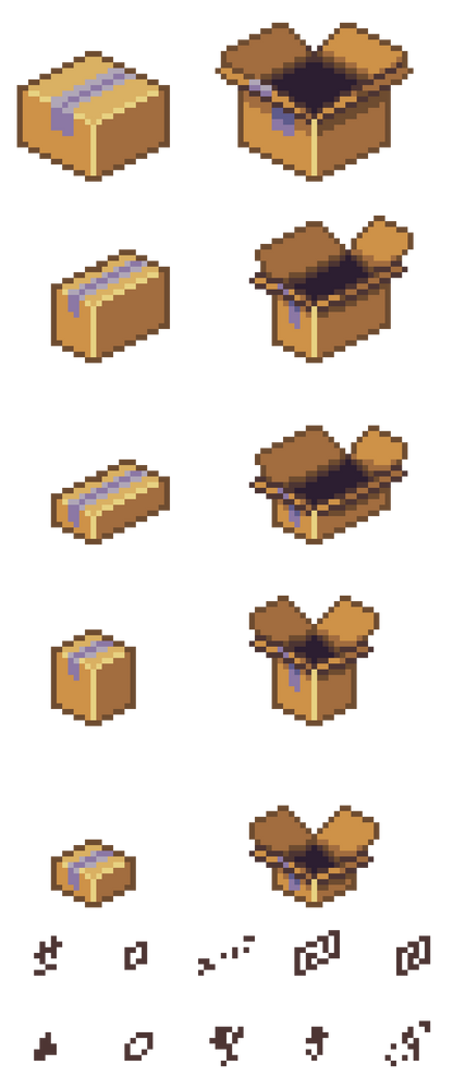 Isometric Cardboard Boxes by EdgeLoopRepeat