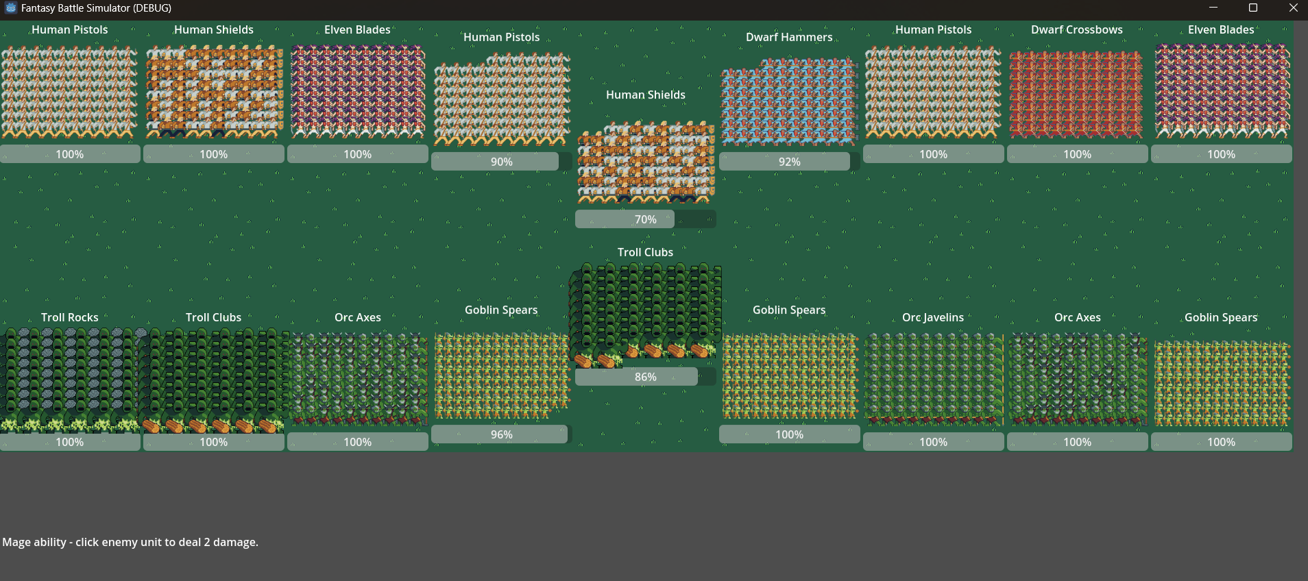 Screenshot 2 for Fantasy Battle Simulator Demo