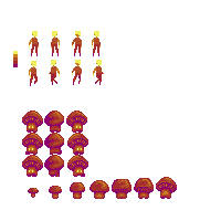 Red Assets Red top down pixel assets by detreatus