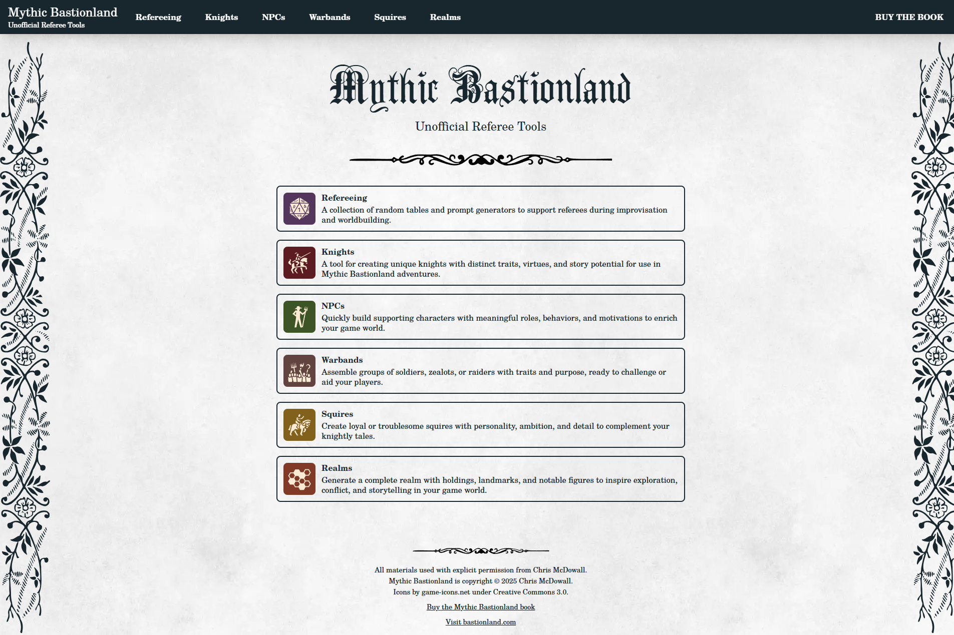 Screenshot 2 for Mythic Bastionland - Referee Companion