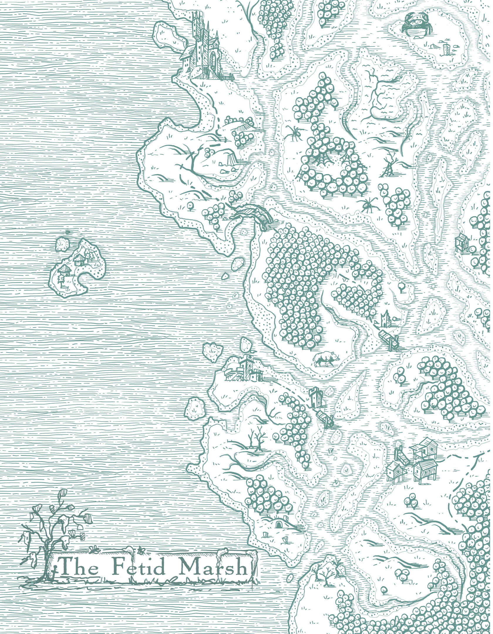 Screenshot 2 for The Fetid Marsh Map