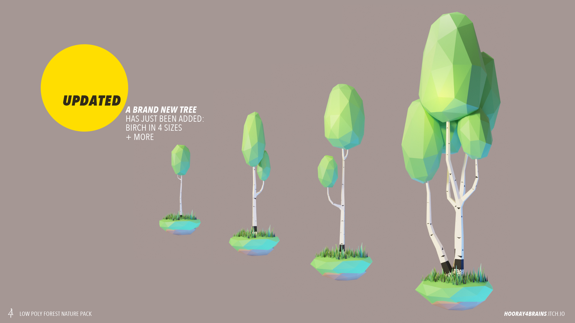 Free Low Poly Trees & Forest Nature Pack for Godot / Unity / Unreal by ...