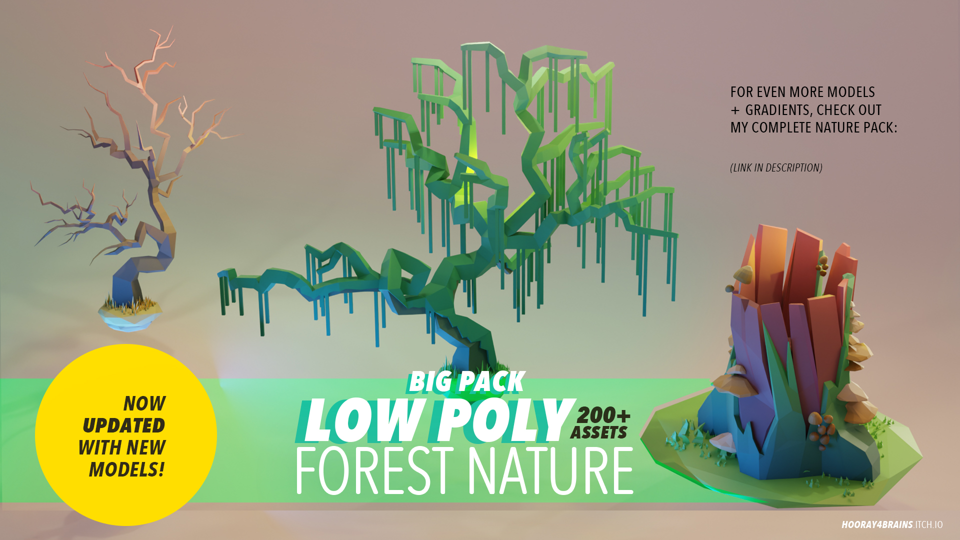 Free Low Poly Trees & Forest Nature Pack for Godot / Unity / Unreal by ...