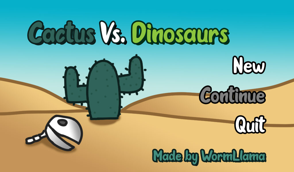 Cactus Vs Dinosaurs Godot Wild Jam 6 By Wormllama For Godot Wild Jam 6 Itch Io