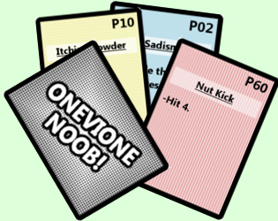 Cover image for ONEVIONE NOOB! (Print and play)