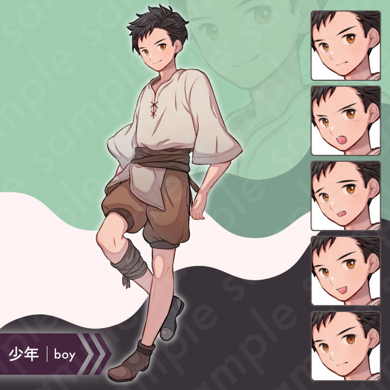 [Fantasy Character Sprite] Village Mob Teens – Boy & Girl NPC Set | PNG ...