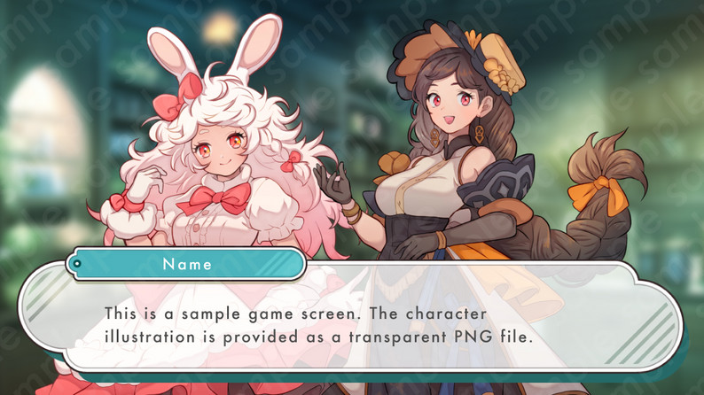 [Fantasy Character Sprite] Elegant Merchant or Noblewoman – Braided ...