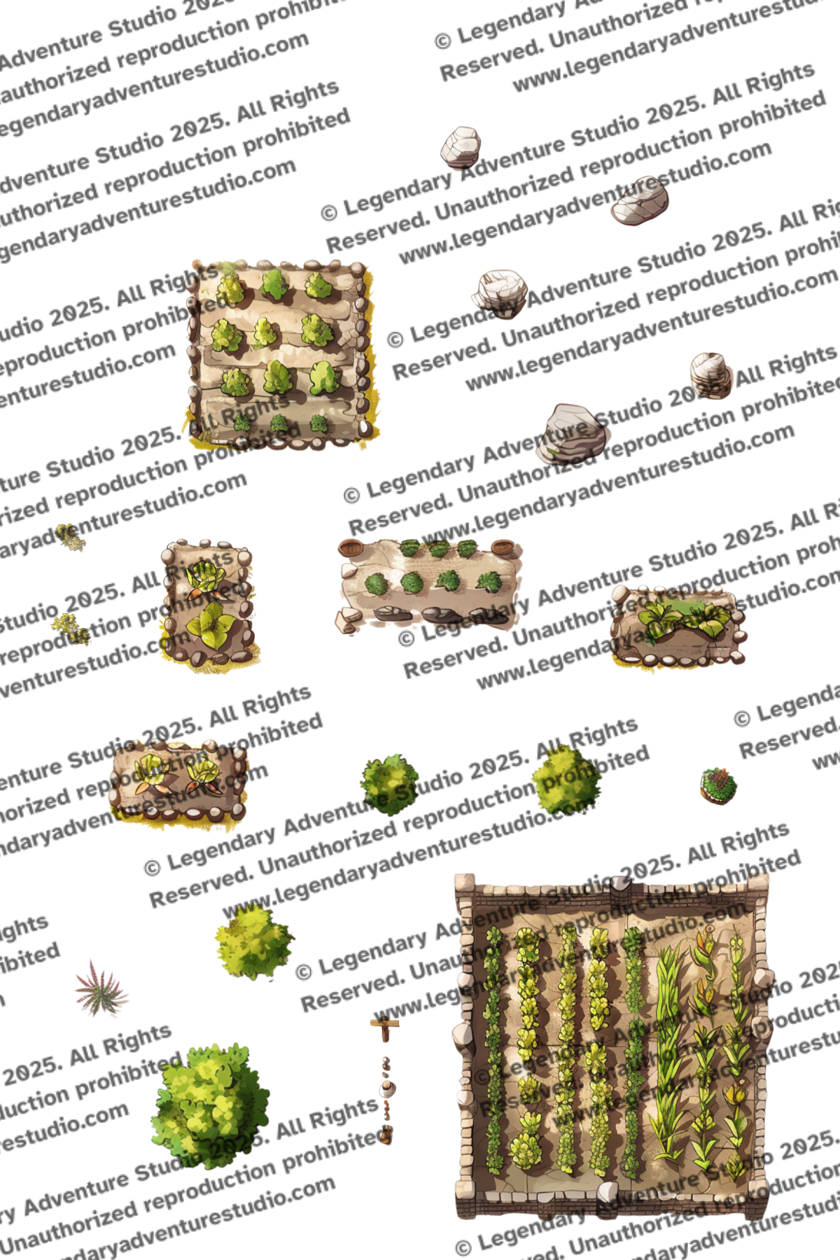Farmland Tile & Props Bundle by Legendary Adventure Studio