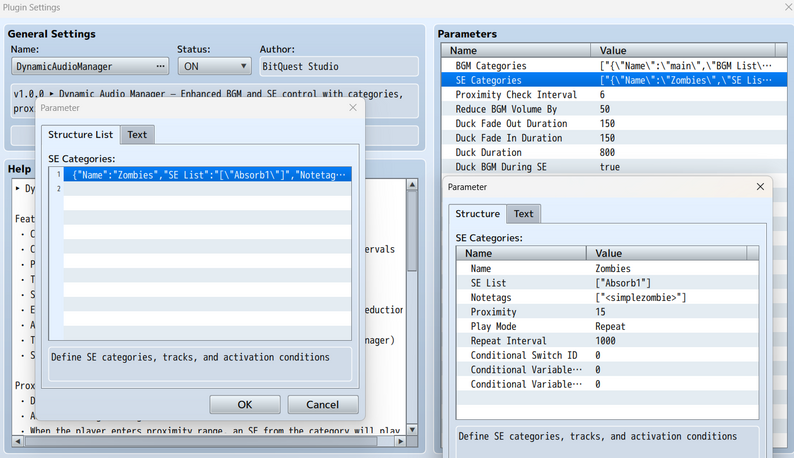 Dynamic Audio Manager for RPG Maker MZ by BitQuest Studio