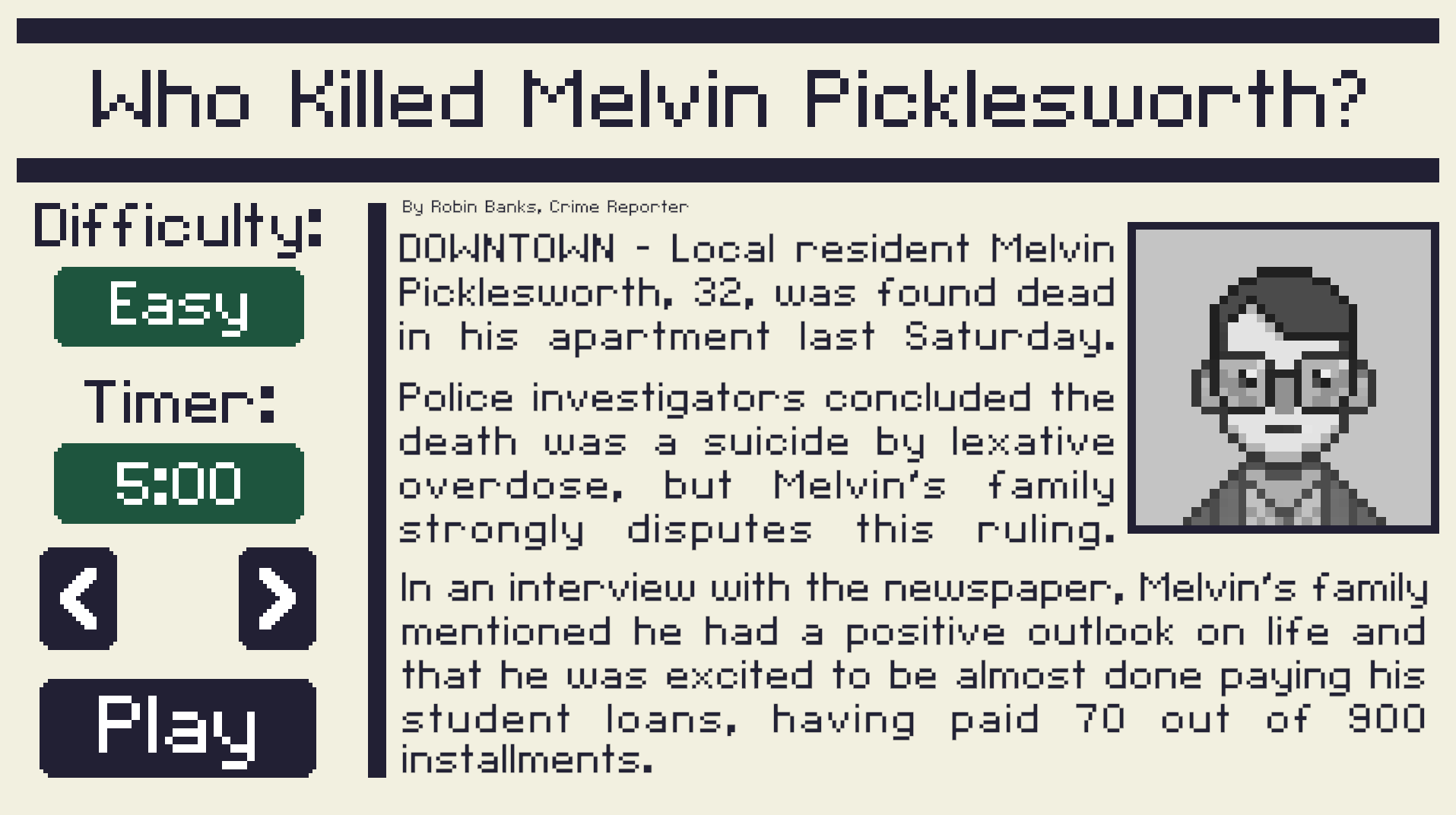 Screenshot 2 for Who Killed Melvin Picklesworth?
