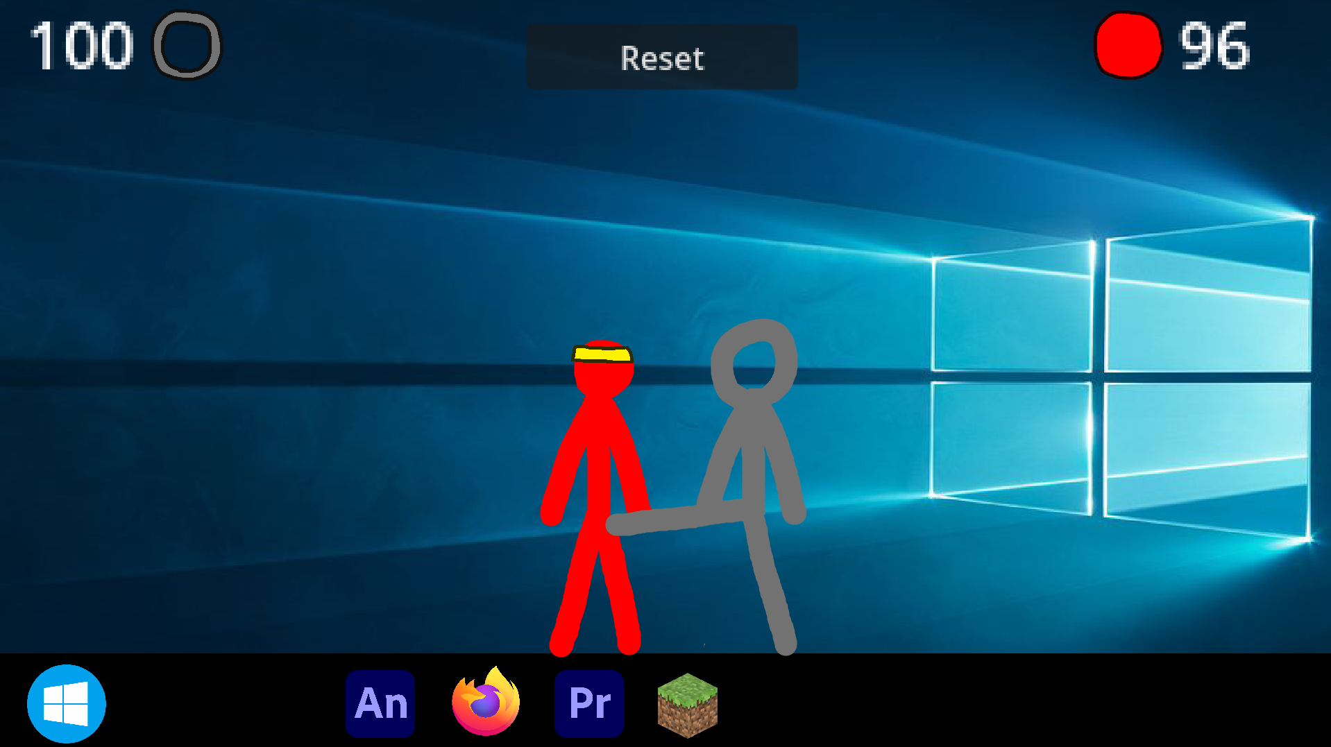 Stick Figures Battle by Blue Sofa Studio