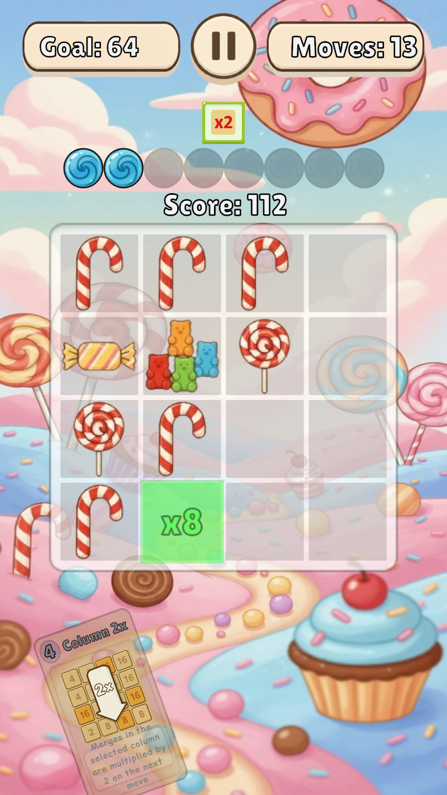Screenshot 7 for Tile Tactics: 2048 Card Puzzle