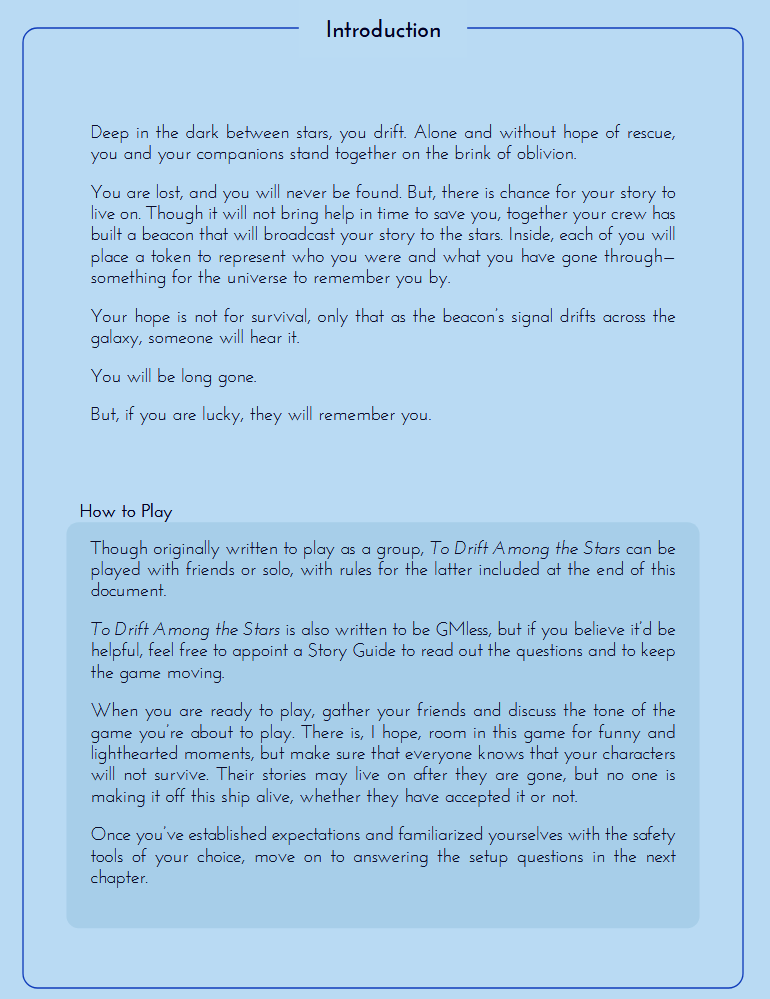 Screenshot 2 for To Drift Among The Stars - jam version