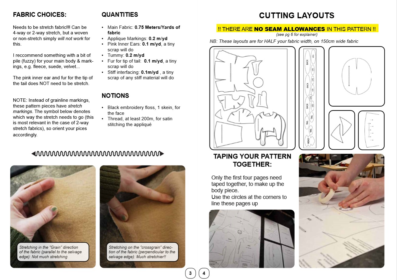 Screenshot 2 for GX (Giant Xtreme) Cat Plushie sewing pattern!