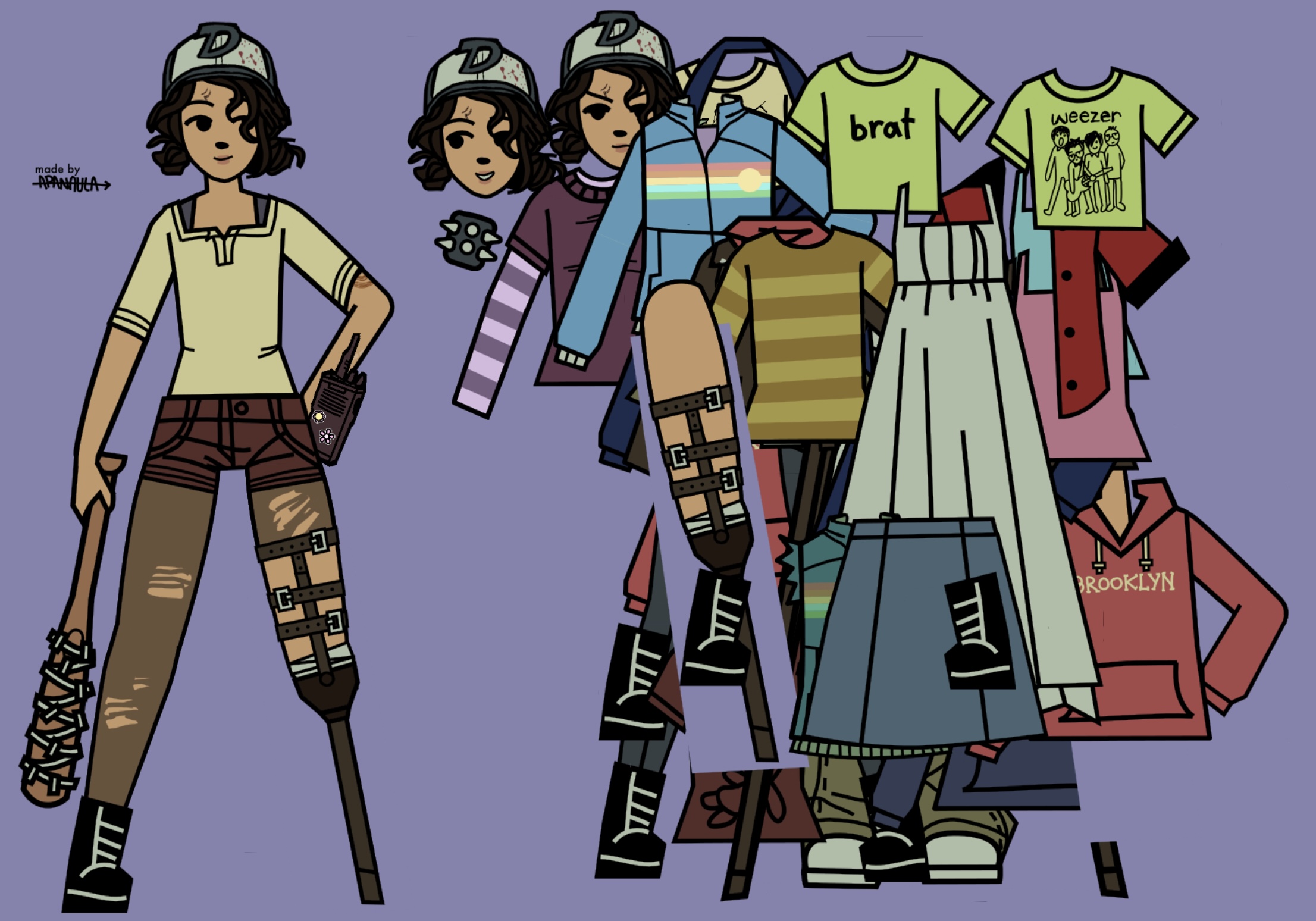 Screenshot 2 for TWDG Clementine Dress Up Game