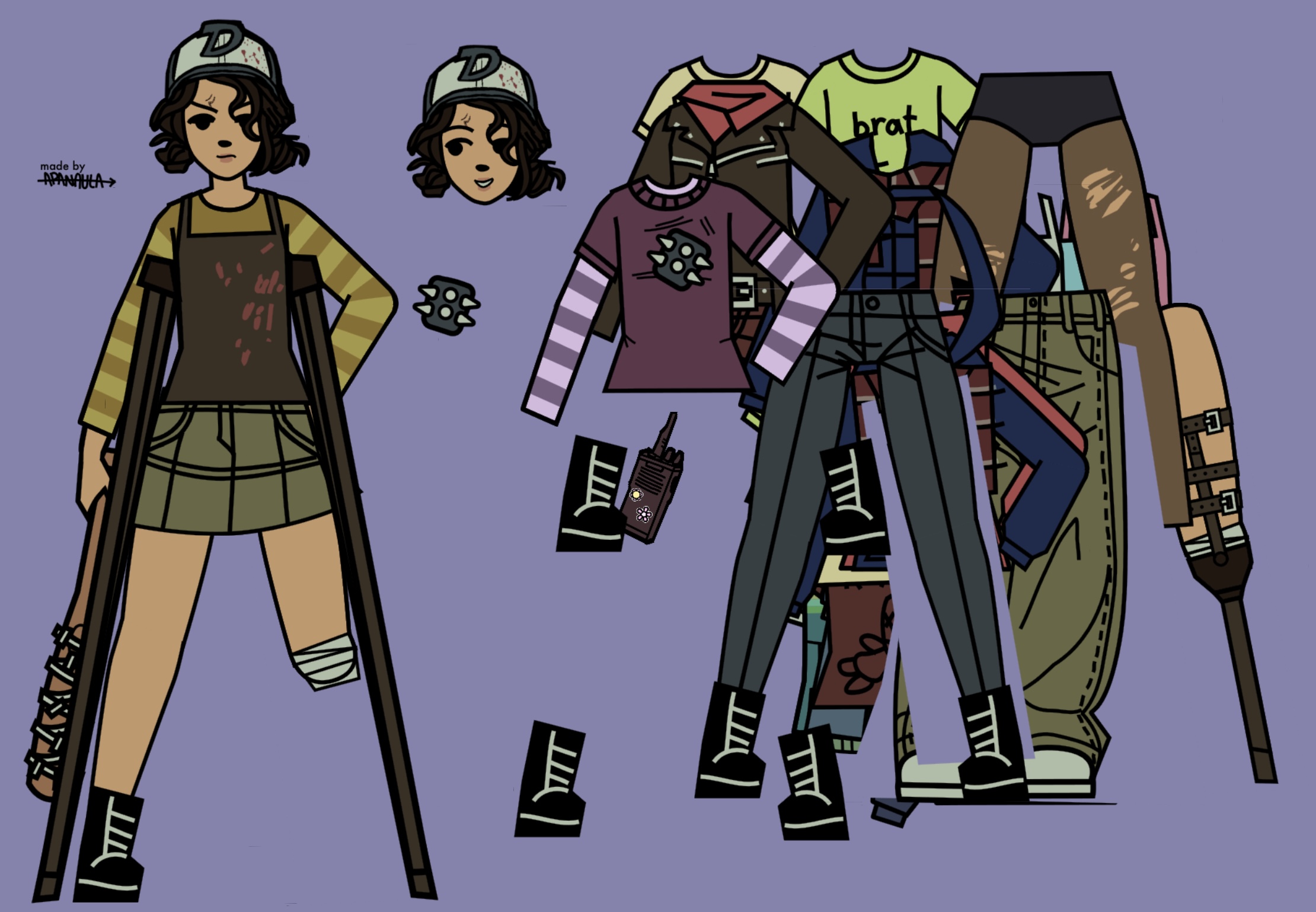 Screenshot 3 for TWDG Clementine Dress Up Game