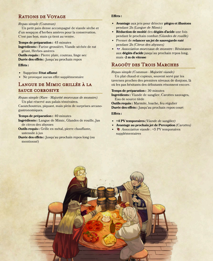 Screenshot 3 for Dungeon Meshi - Extension D&D 5e