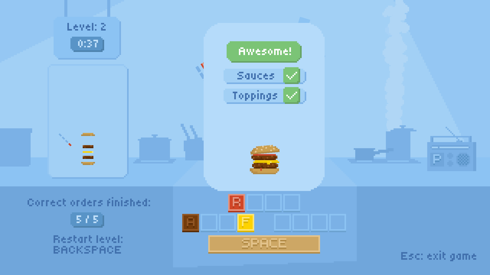 Screenshot 3 for Keypress Burger