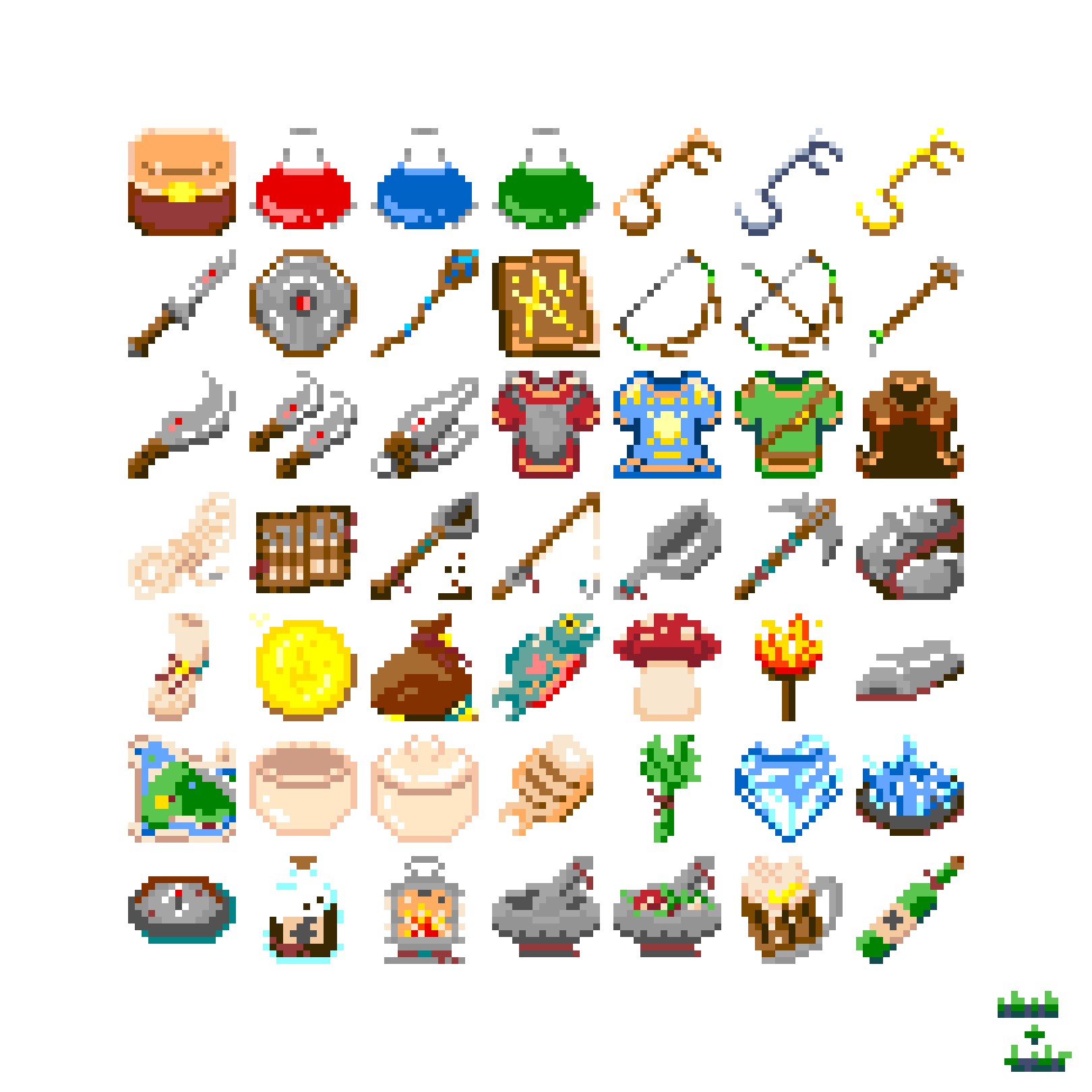 DnD Pixel Fantasy Backpack🐲 - Weekly Updates by Ibib / Celerybib