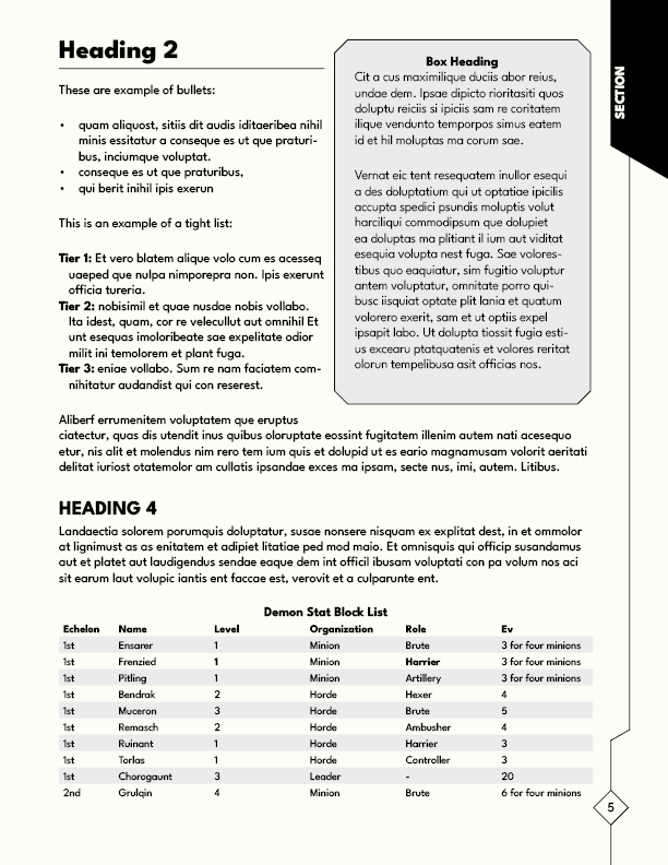 Screenshot 4 for Draw Steel Templates - Affinity 2, InDesign, Google Docs