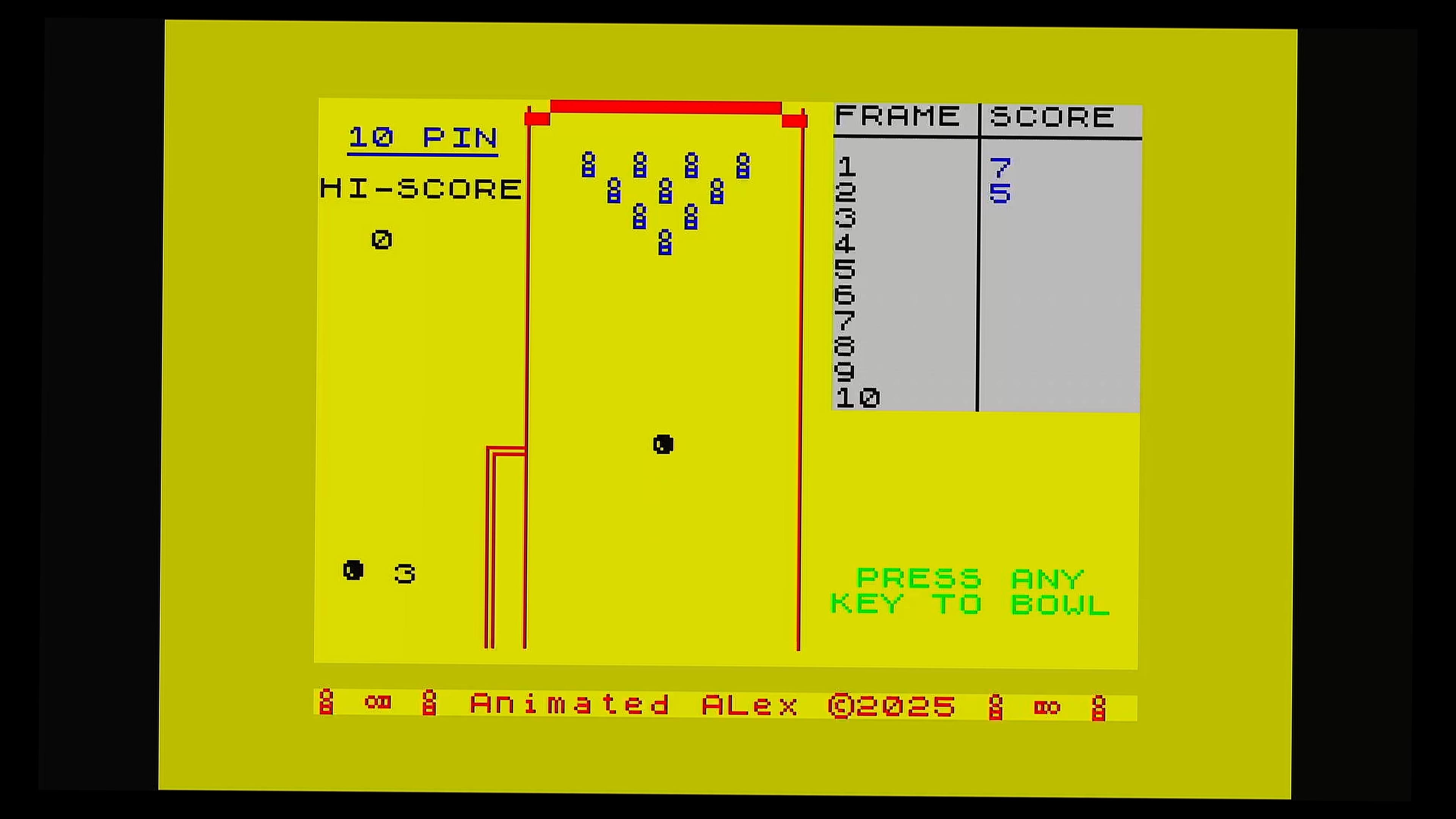 Captura de pantalla de 10 PIN, gameplay
