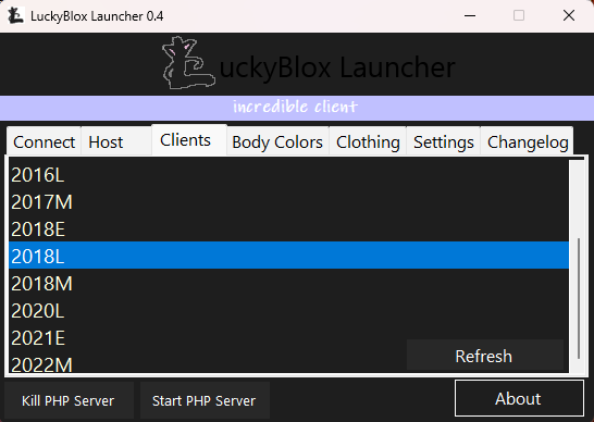 Screenshot 2 for [2026] LuckyBlox Launcher (Old Roblox Revival)