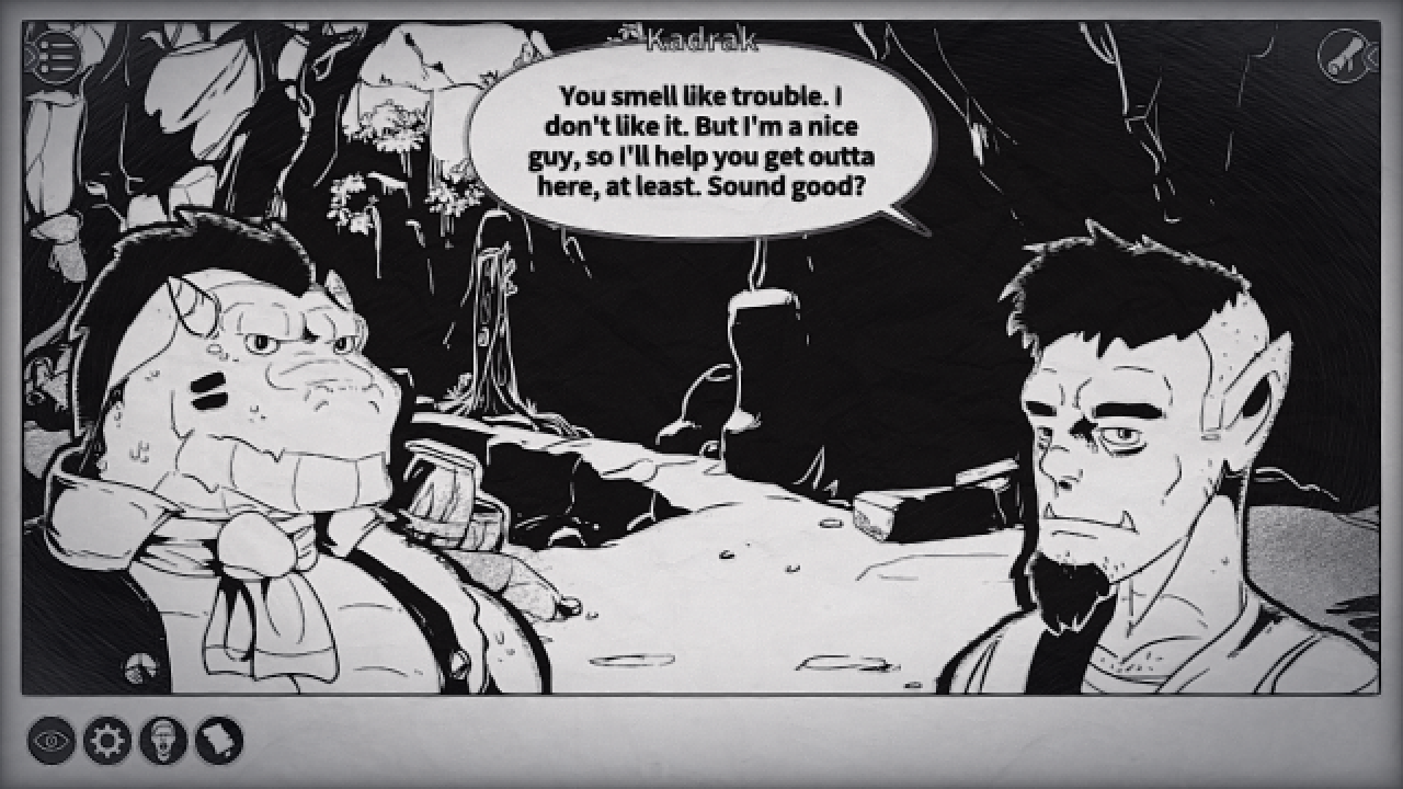 Orcs and Stars (VN System Test) screenshot 2