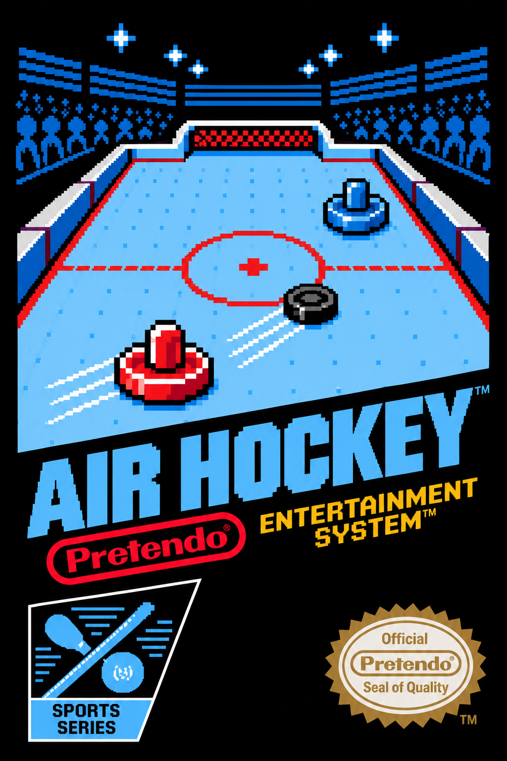 Screenshot 2 for Air Hockey - NES Black Box