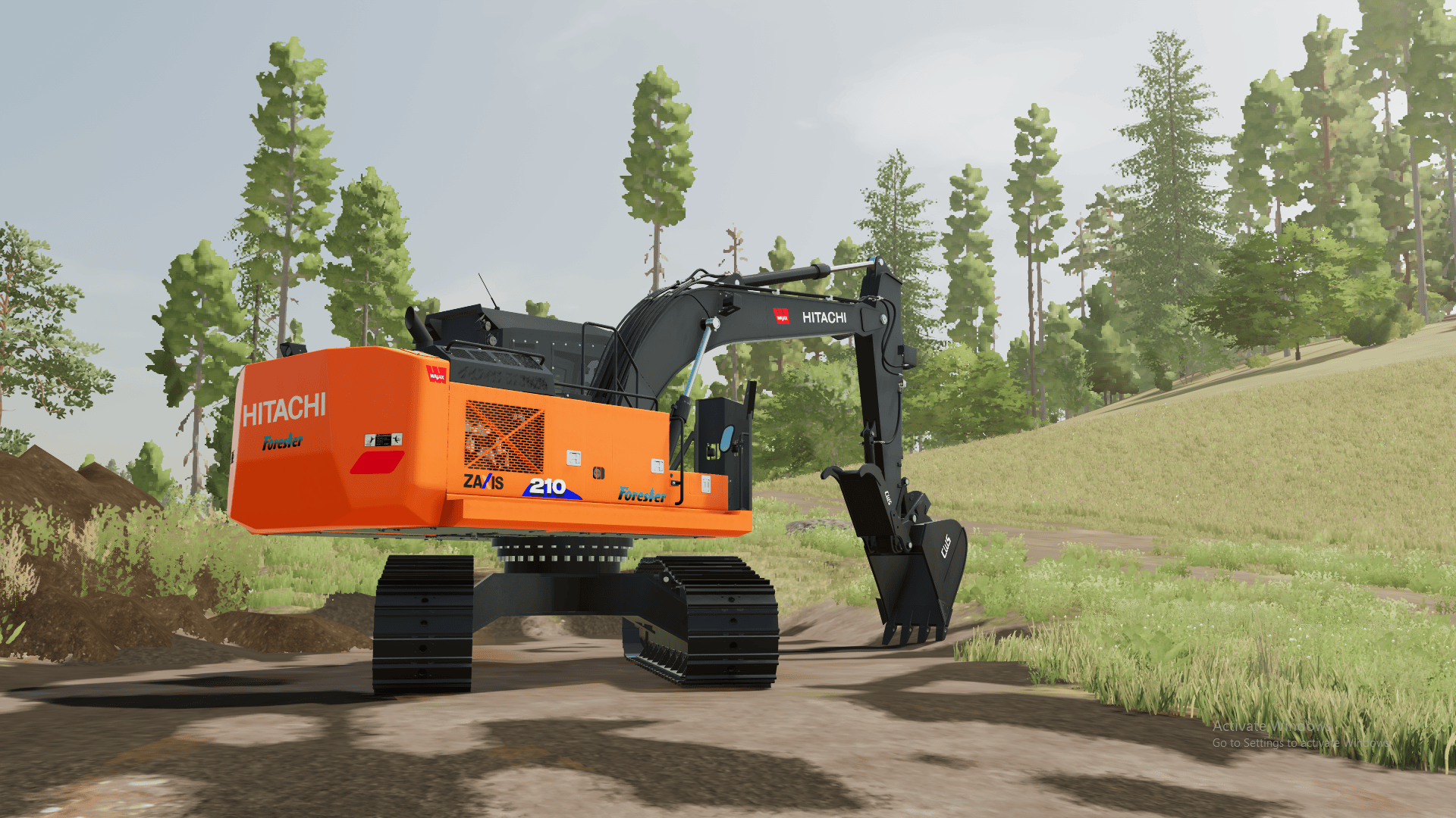 Deere 2154G/Hitachi ZX210F-6 Roadbuilder by BIGGIE Modding