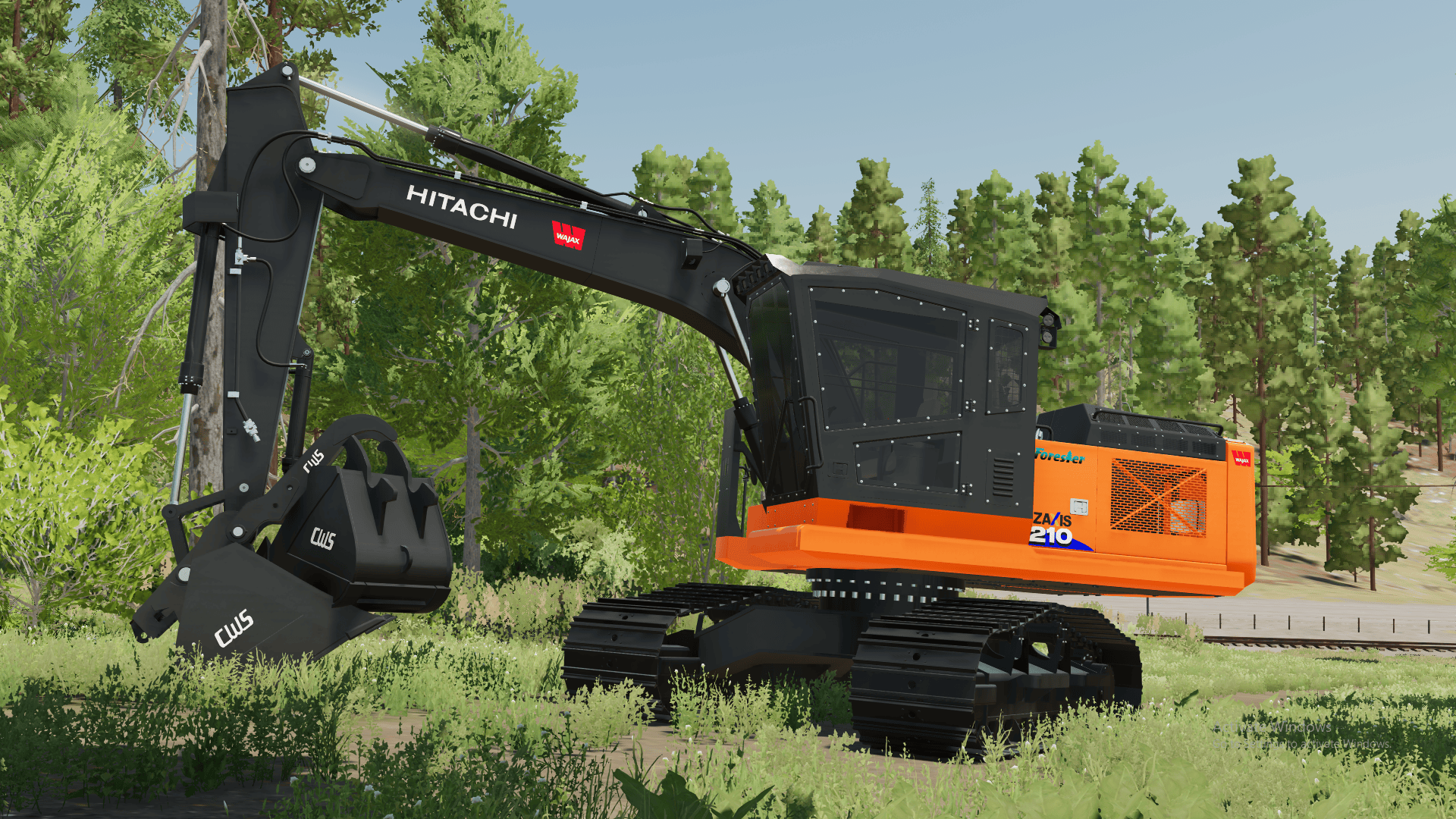 Deere 2154G/Hitachi ZX210F-6 Roadbuilder by BIGGIE Modding