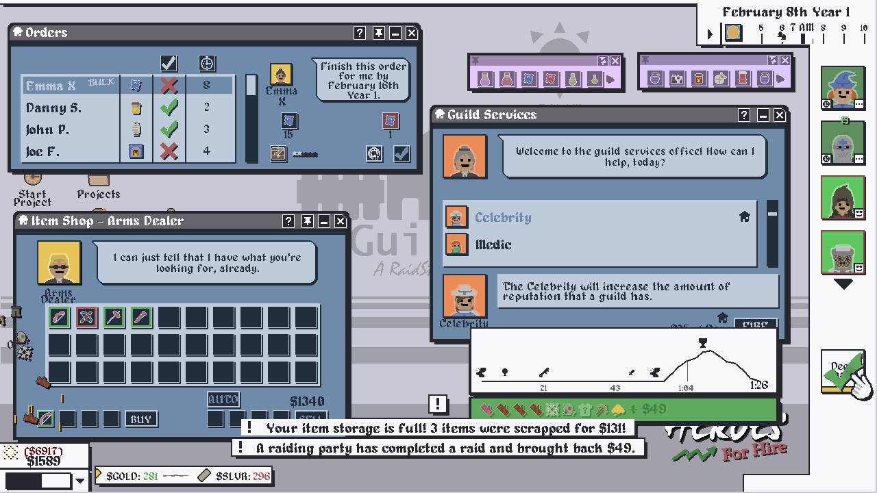 Screenshot 2 for Heroes For Hire - Demo Day (whatever were on now)