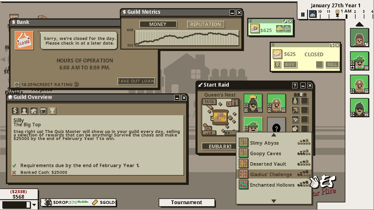 Screenshot 3 for Heroes For Hire - Demo Day (whatever were on now)