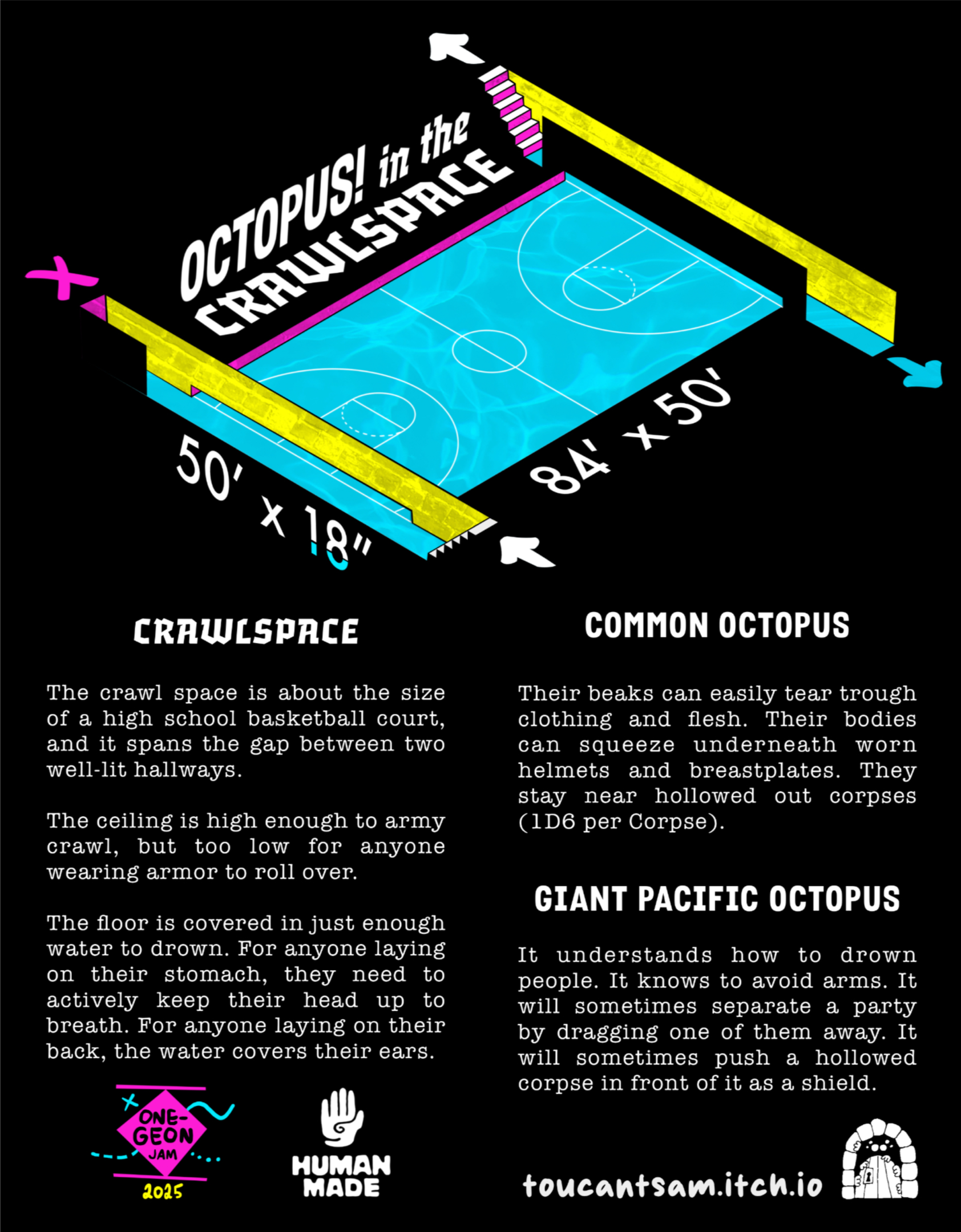 Screenshot 2 for OCTOPUS! in the CRAWLSPACE