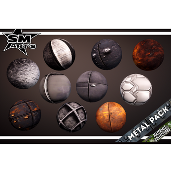 Metal Texture Pack – 50 High-Quality Stylized Materials by SM ART'S