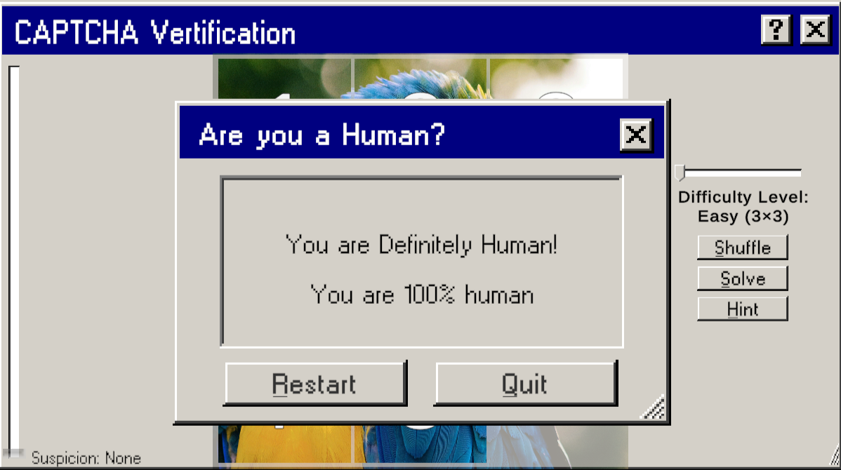 Screenshot 2 for Are you a Human? - 8 Puzzle Game