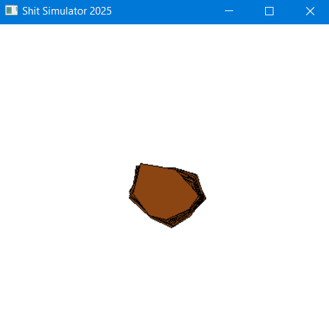 Screenshot 2 for Horrible pulsating shit simulator written in C in 10 minutes because i had nothing better to do