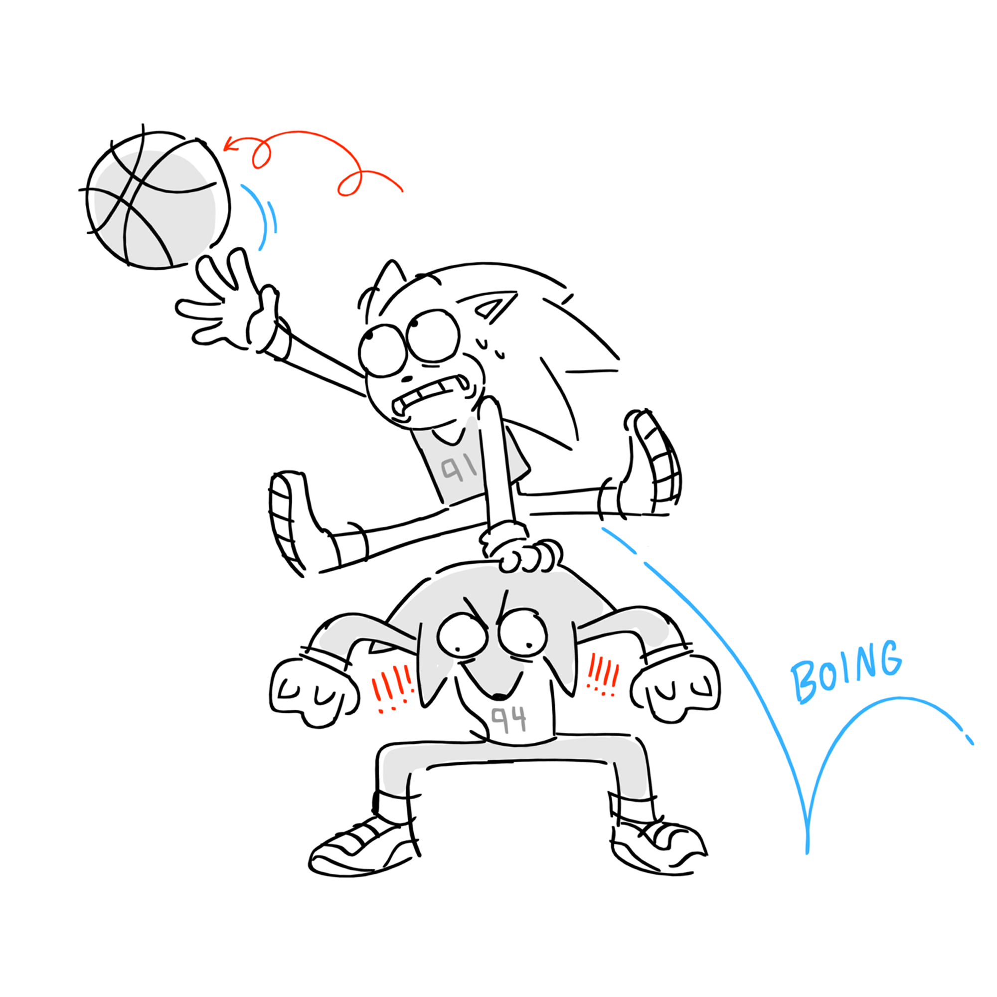 Screenshot 4 for Sonic Characters Playing Basketball