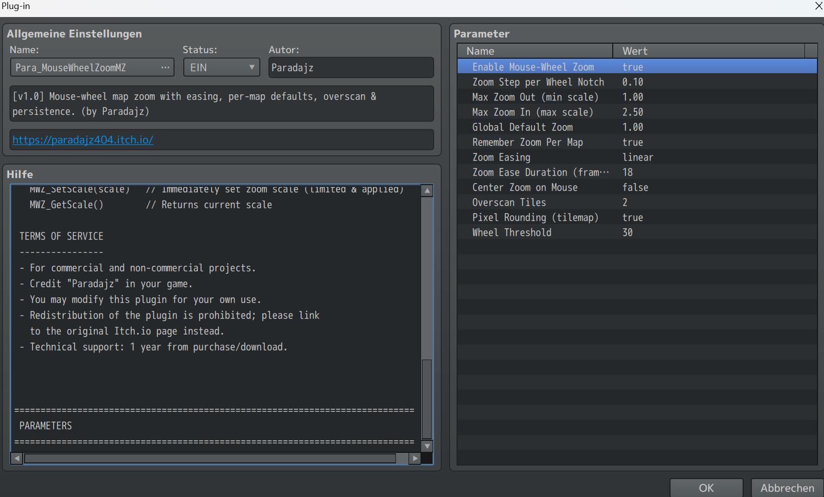 Screenshot 2 for MouseWheelZoomMZ