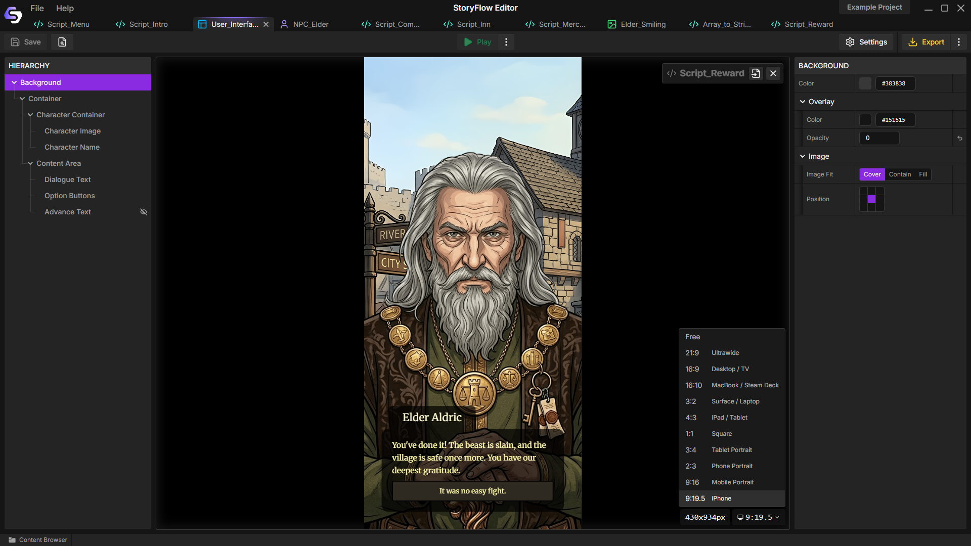 Screenshot 8 for StoryFlow Editor