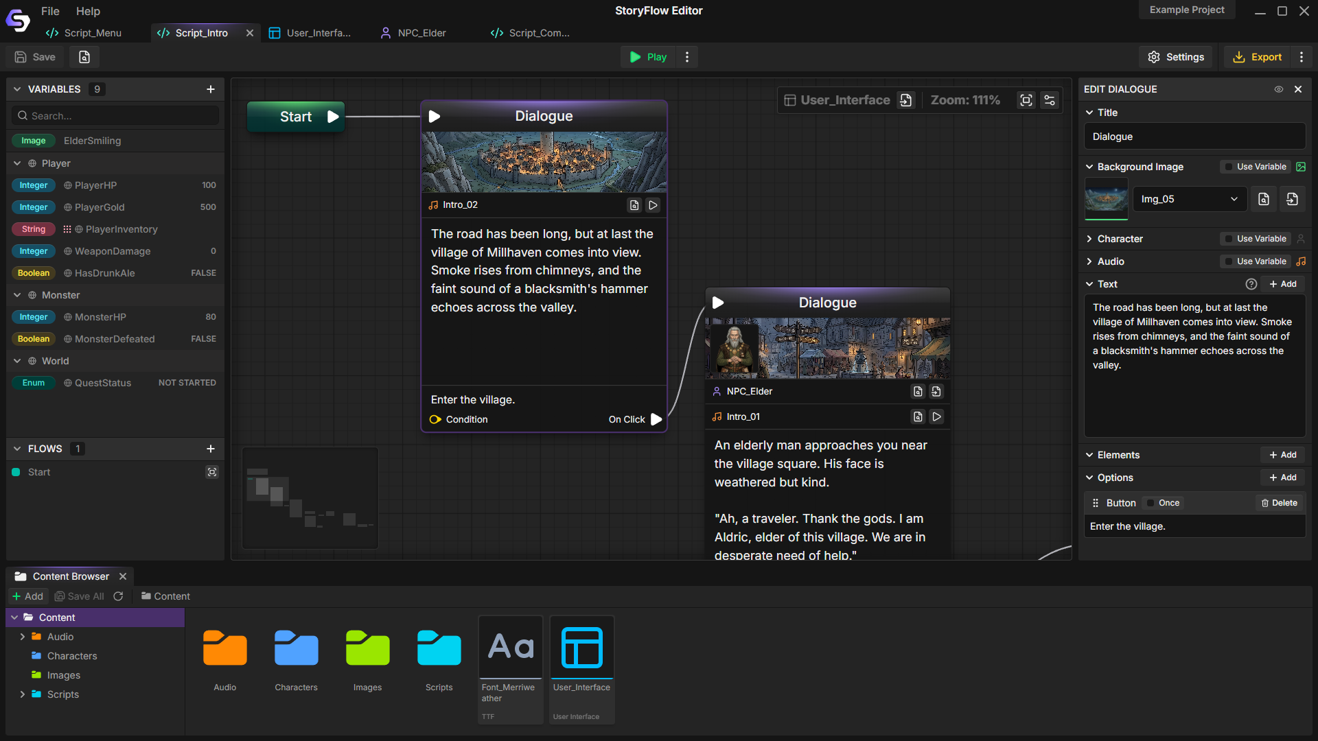 Screenshot 10 for StoryFlow Editor