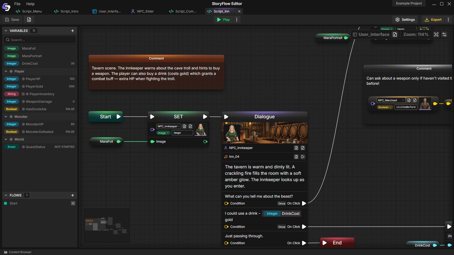 Screenshot 3 for StoryFlow Editor