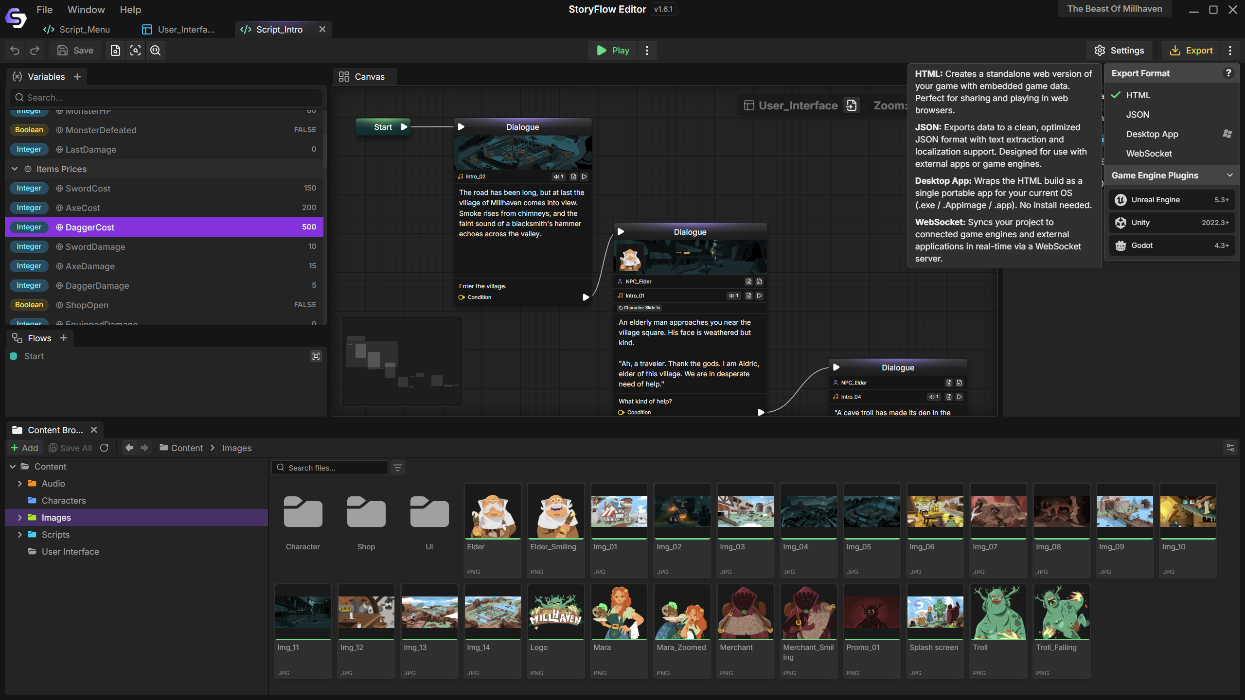 Screenshot 2 for StoryFlow Editor