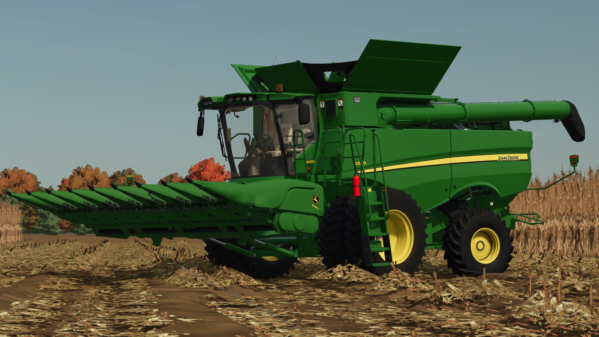 Screenshot 4 for FS25 John Deere 606C / 608C Pack