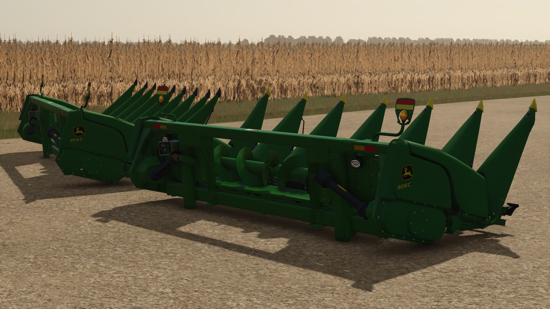 Screenshot 2 for FS25 John Deere 606C / 608C Pack