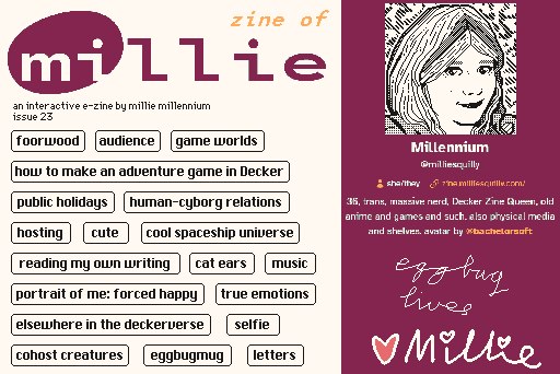 Screenshot 6 for zine of Millie 1-30 archive