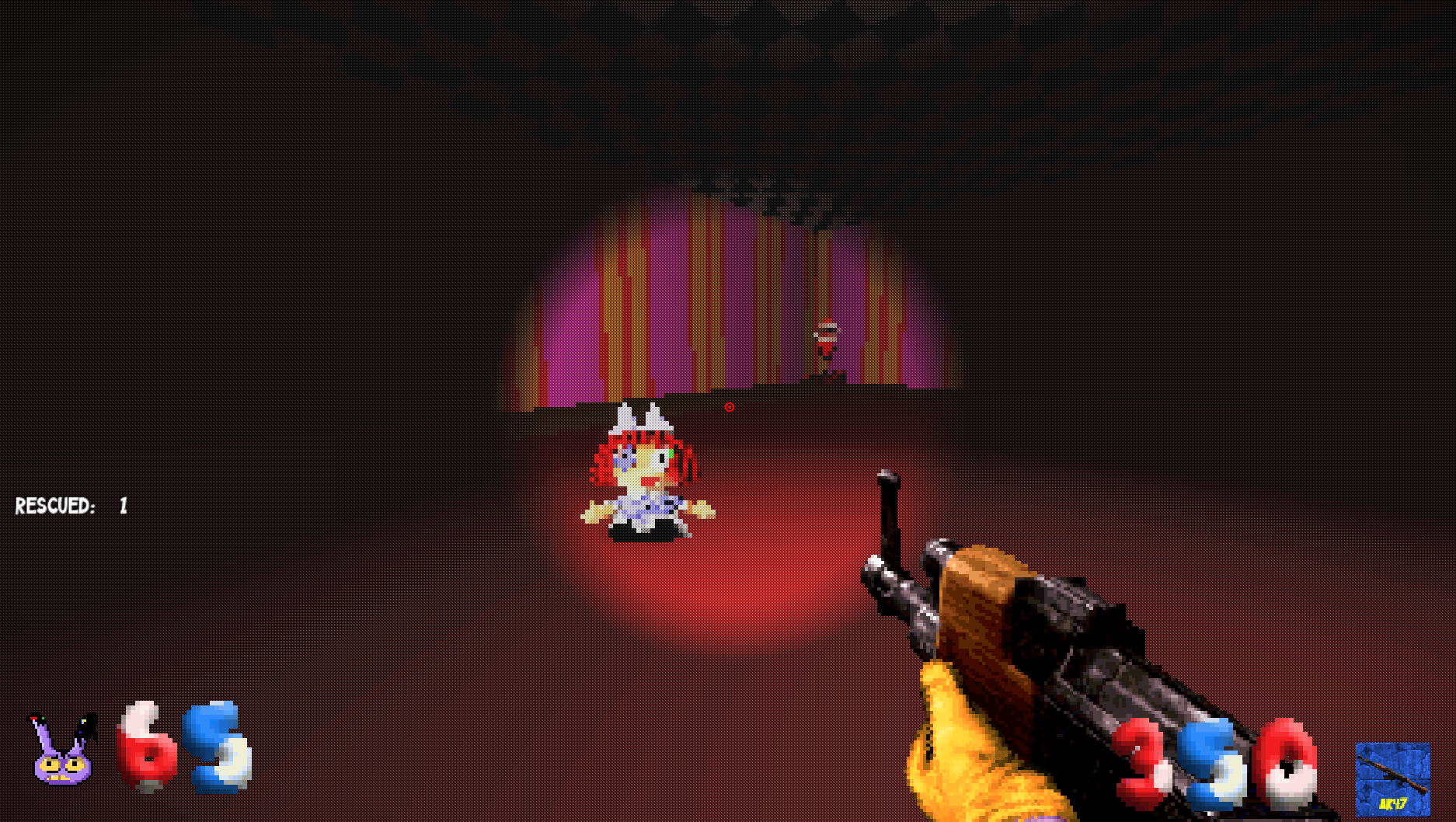 Screenshot 2 for An Abstract Kind of Hell - The Amazing Digital Circus Fan Game