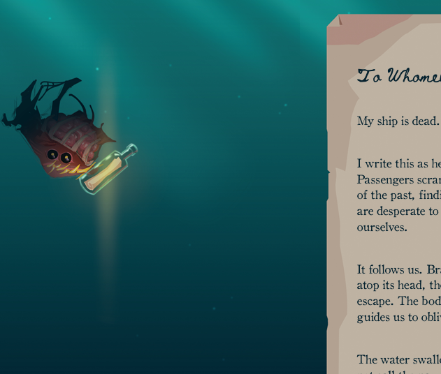 Screenshot 4 for Messages in a Bottle: A Dredge Fanzine